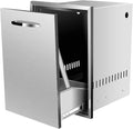 Outdoor Kitchen Drawers, Box Frame Style Flush Mount BBQ Drawer w/Stainless by OLIPIC