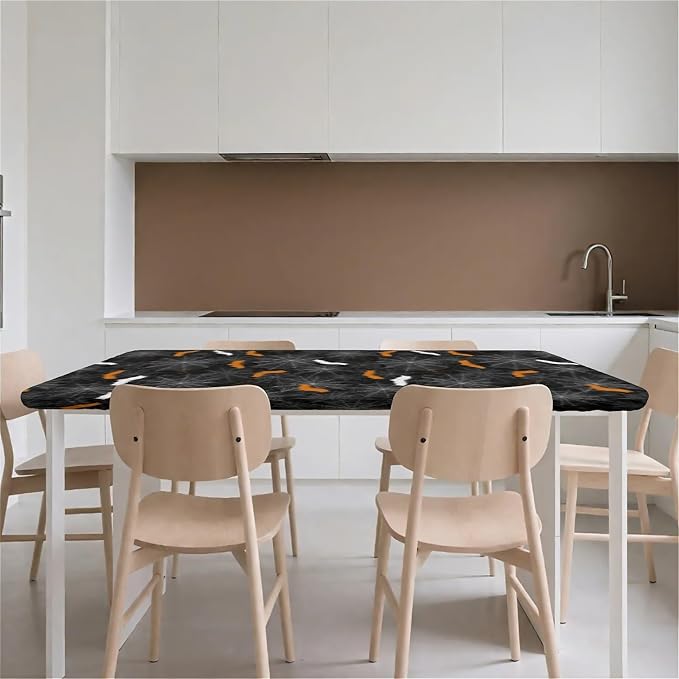 Rectangle Table Cloth Cover Waterproof Elastic Fitted Polyester Fitted - Image 9
