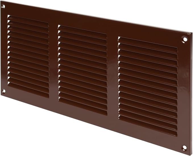 Repa Market 12x6 Inch Air Vent Cover/Brown Galvanized Steel Louvered Grill Cover - Image 9