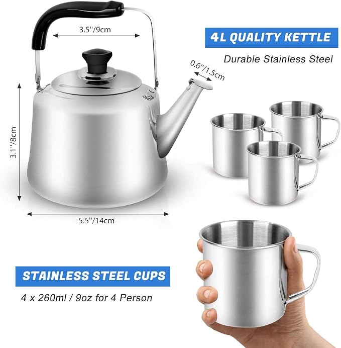Odoland 4L Camping Kettle Set - Image 2