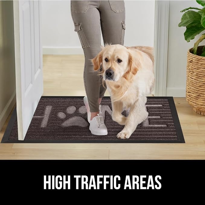GORILLA GRIP 100% Waterproof All-Season WeatherMax Doormat, US Designed Natural - Image 6