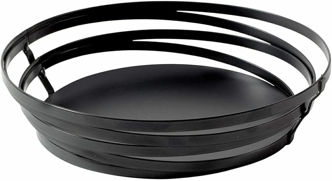 G.E.T. WB-992-MG 9" Round Powder Coated Metal Gray Wire Serving Basket by Unknown