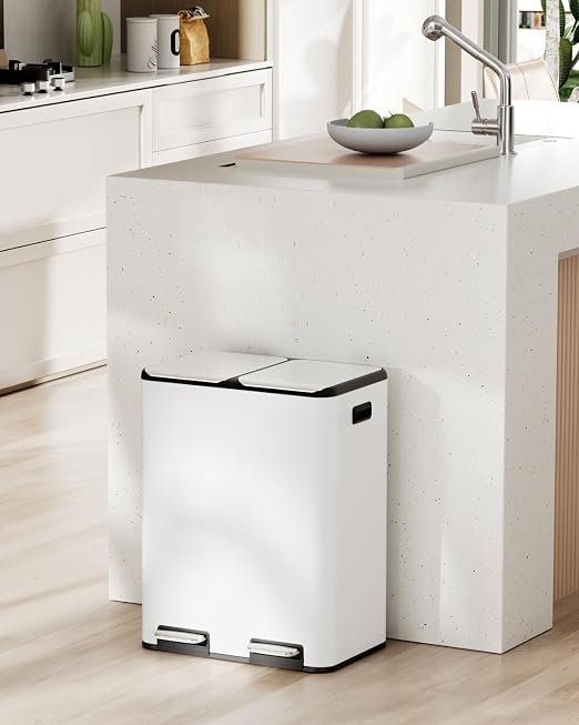 Arlopu 16Gal Dual Trash Can w/2 Built-in Box - Image 8