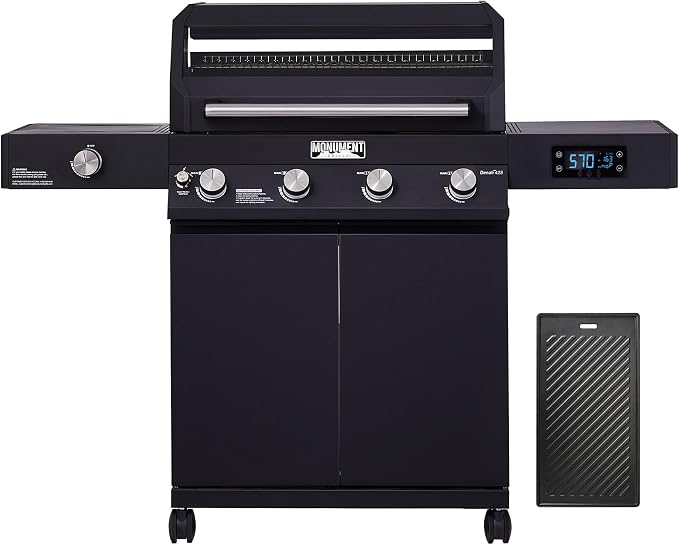 Monument Grills 4-Burner Liquid Propane Gas Smart bbq Grill Denali 425 by MonumentGrills