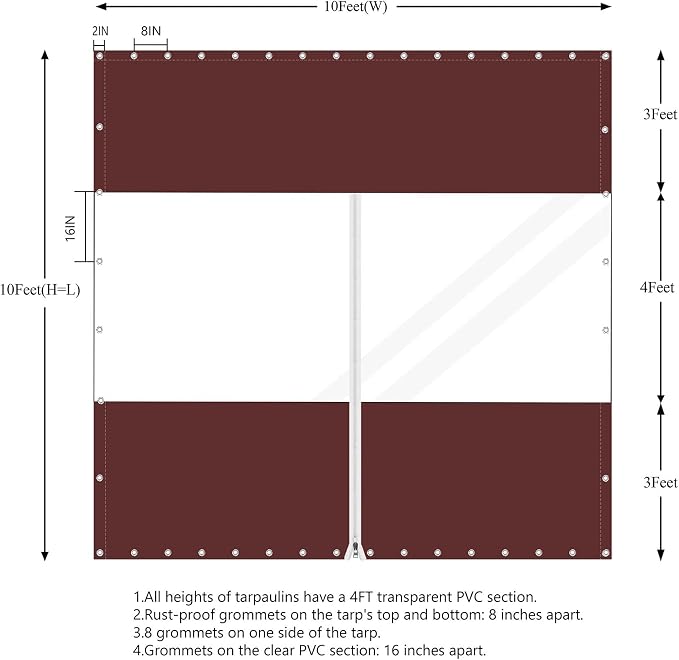 20 Oz Outdoor Vinyl Curtain - Image 5
