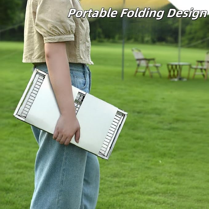 small portable charcoal grill: mini foldable tabletop grills - Image 6