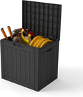 35 Gallon Outdoor Storage Box Waterproof, Resin Deck Boxes by Unknown