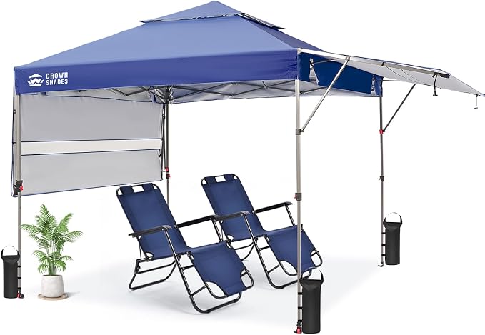 CROWN SHADES 10x10 Pop up Canopy Tent Patended Centerlock Instant Commercial by CrownShades