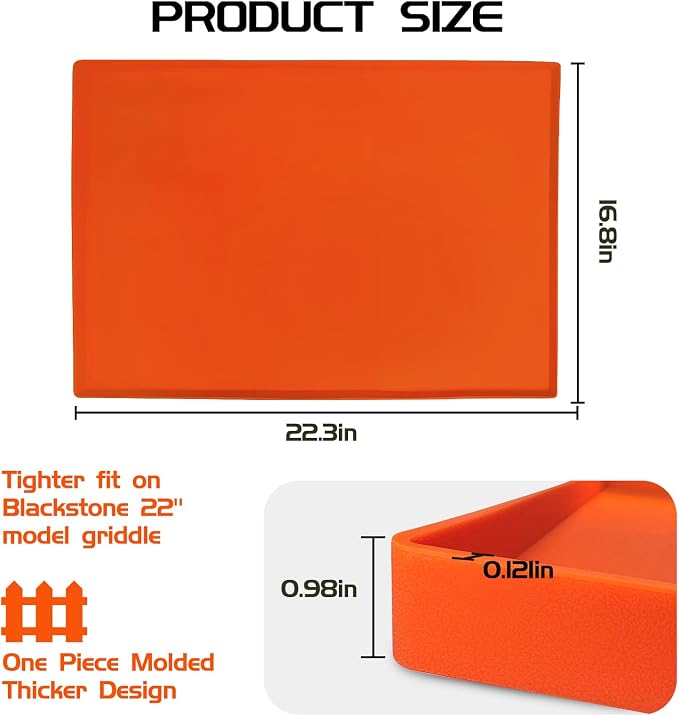 Silicone Griddle Mat Cover for Blackstone 22 Inch Griddle, Heavy Duty Food - Image 6