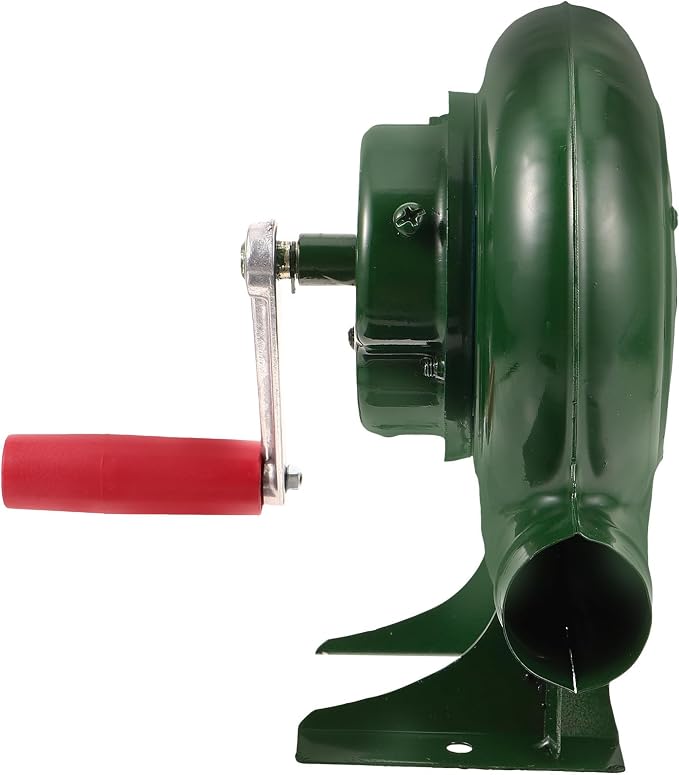 Manual Hand Crank Air Fire Blower Iron Barbecue Fan by IWOWHERO