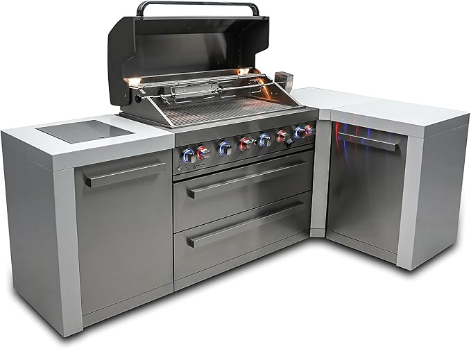 Mont Alpi 805 6-Burner 115000 BTU MAi805-D90 L-shaped Stainless Steel Deluxe - Image 2
