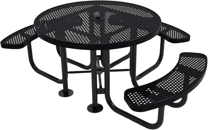 COATEDOUTDOORFURNITURE Heavy-Duty Portable Outdoor Picnic Table by CoatedOutdoorFurniture
