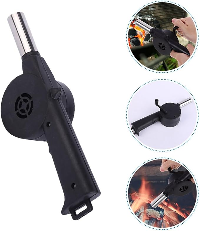 Manual Bbq Air Blower Hand Crank Fan Portable Campfire Bellows - Image 8