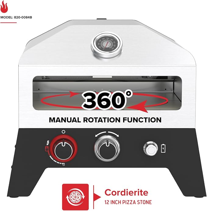 Nexgrill 12 in. Outdoor Gas Pizza Oven Portable Propane Pizza Grilling Stove - Image 2