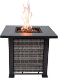Adana Propane Fire Pit Table 28” Outdoor Firepit 50, 000 BTU Firepits by SolLiving
