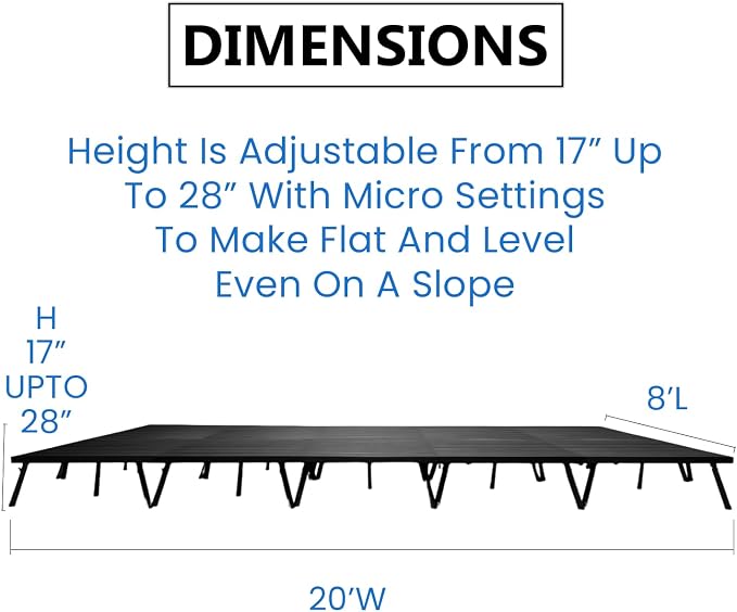 8'x20' MYSTAGE 10 Stage Platform - Image 2