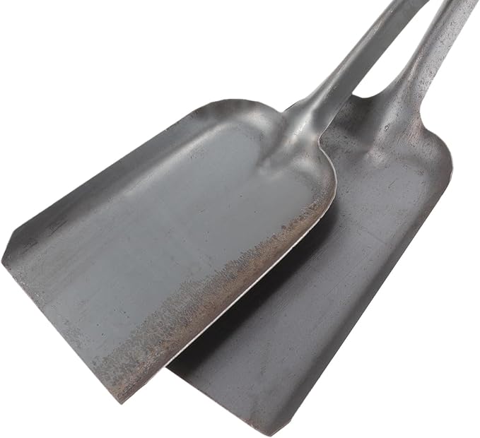 Garneck 2pcs Metal Ash Shovel Lightweight Portable Coal and Fireplace Scoop - Image 3