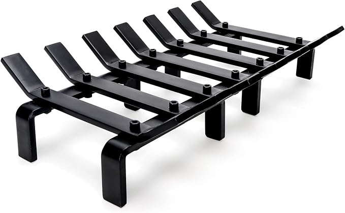 17“ Fireplace Grates Wood Stove Grate Rack Stove Burning Rack Heavy Duty Solid by WILLOWWEAVE