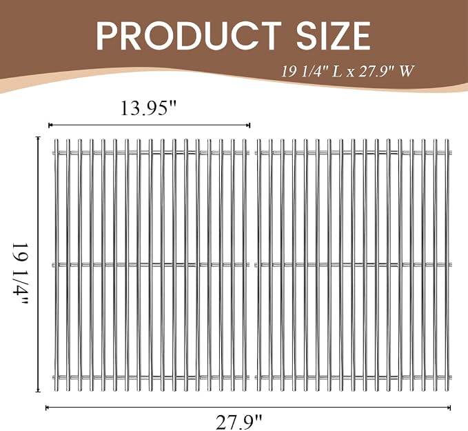 SH2Z Stainless Steel Grill Cooking Grate - Image 2