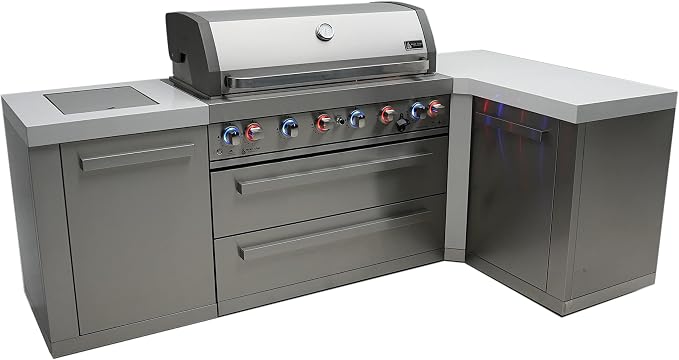 Mont Alpi MAi805-90 44-inch 6-Burner 115000 BTU 90 Degree Corner Stainless by MontAlpi