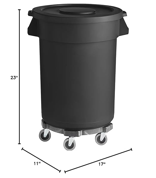 PRO&Family Commercial Round Trash Can - Image 6