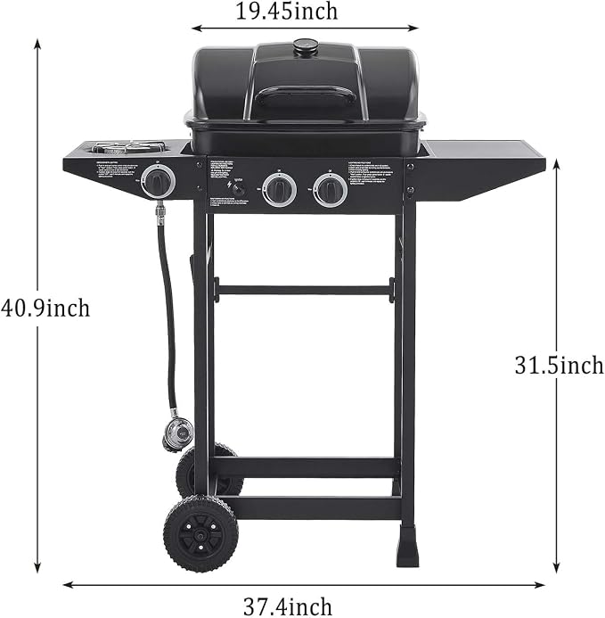 Unovivy 2-Burner Portable Propane Gas Grill - Image 7