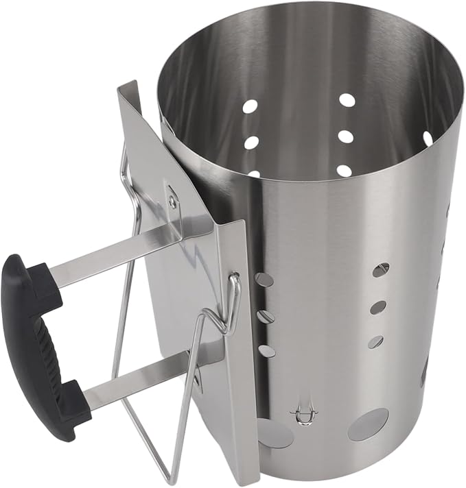 Efficient Charcoal Starter, Stainless Steel Portable Chimney Starter - Image 9