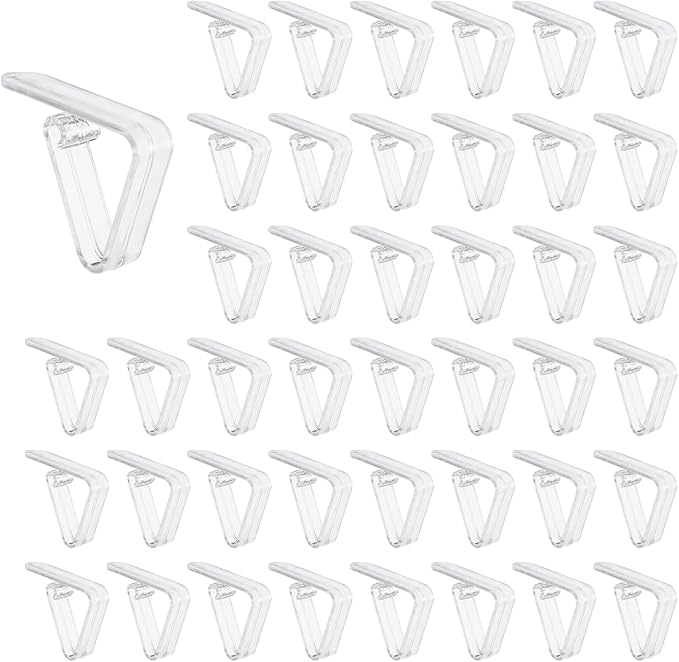 uxcell 48 Pack Plastic Tablecloth Clips, Table Cloth Cover Clamps Windproof by uxcell