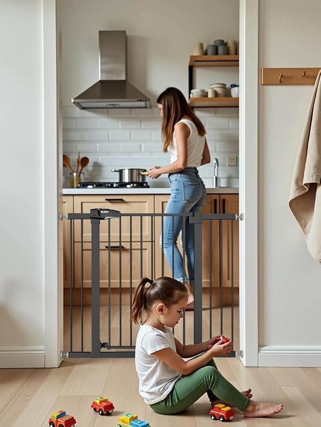 36.2" Extra Tall Baby Gate for Stairs, 29.5-46" Wide Dog Gate for Doorways - Image 6