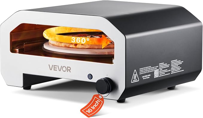 VEVOR 16 in Outdoor Pizza Oven, Auto Rotating Propane Gas Pizza Ovens, Portable by VEVOR