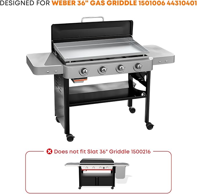 Stanbroil Griddle Top for Weber 36" Gas Griddle 1501006 44310401, Stainless - Image 5