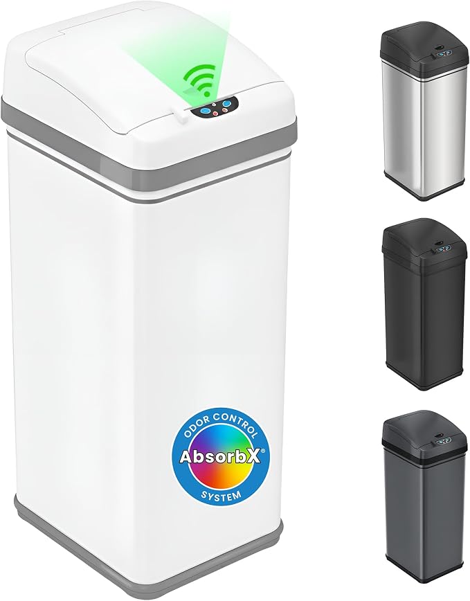 iTouchless 50 Liter / 13 Gallon Kitchen Trash Can by iTouchless