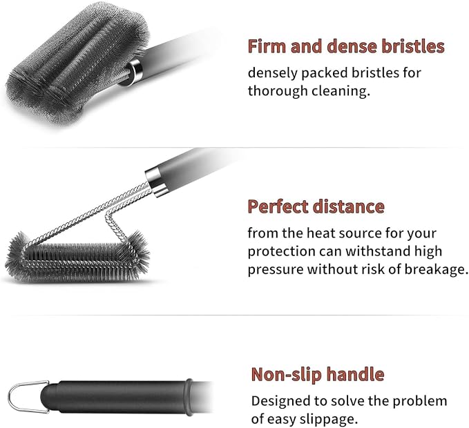 HEXAR® Grill Brush, Barbecue Grill Cleaning Brush Combination of Brush - Image 3