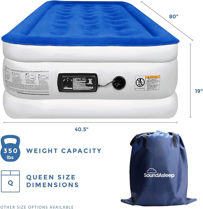 SoundAsleep Products Dream Series Luxury Air Mattress, ComfortCoil Technology - Image 3