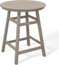 Costaelm Patio Bistro Table, Outdoor Bistro Dining Pub Table by Costaelm