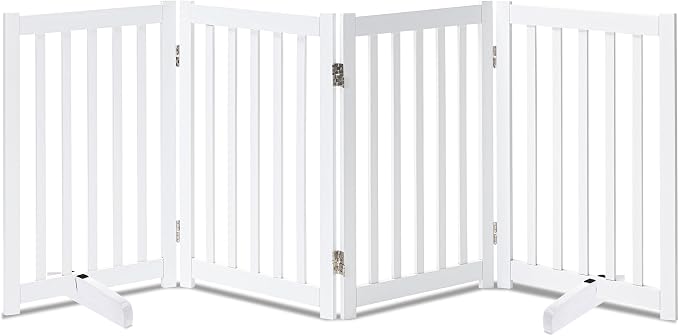 LZRS Freestanding Extra Wide Dog Gate 30 inch Tall by LZRSPET