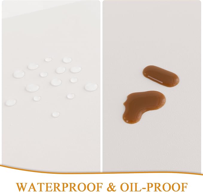 SHACOS Placemats Set of 6 Faux Leather Waterproof Wipeable PU Non-Slip Vinyl - Image 5