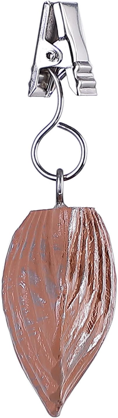 TwoFish Home Set of 4 Resin Chocolate Shells Tablecloth Weights Clips - Image 6