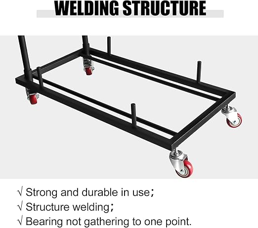 Drywall Cart, Drywall Sheet Carts, Heavy Duty Plasterboard Trolley W/Four 5" - Image 6