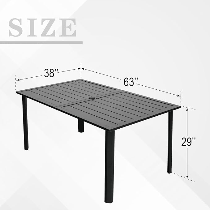 Patio Rectangle Dining Table - Image 2