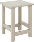 Costaelm Kids Outdoor Side Table, Small Patio HDPE Adirondack Square Table by Costaelm
