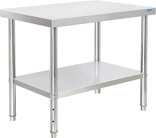 Stainless Steel Table for Prep & Work by KUARBARR