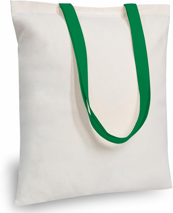 TOPDesign 6-Pack Economical 16"x15" Cotton Tote Bag, Lightweight Medium by TOPDesign