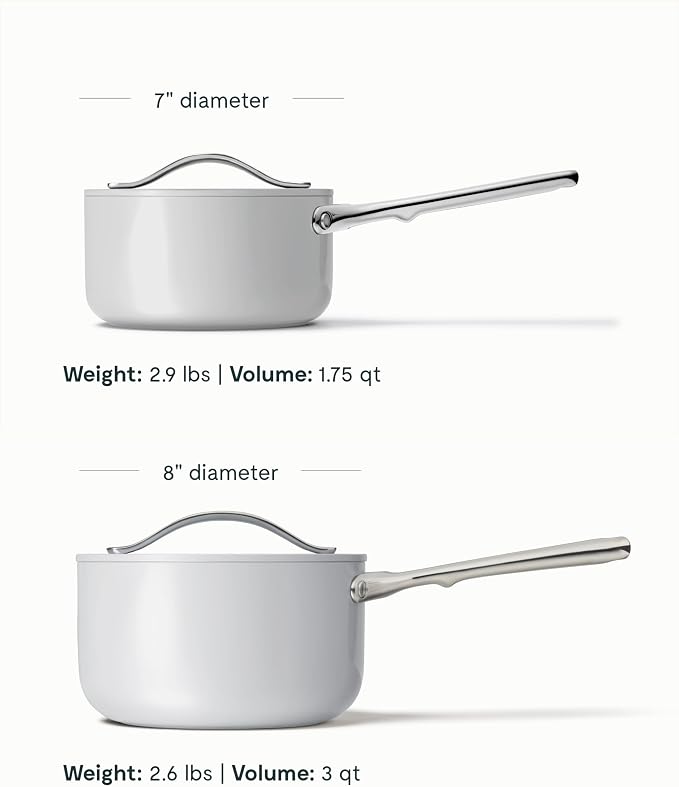 Caraway Nonstick Ceramic Sauce Pan - Image 3