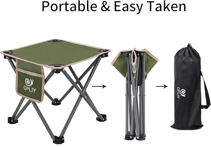 Opliy Camping Stool 2 Pack, Portable Folding Stool - Image 4