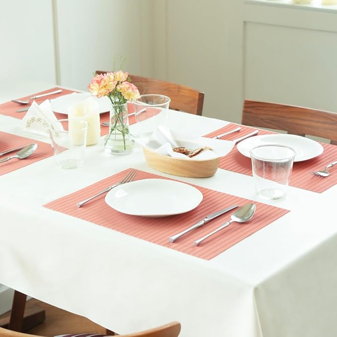 Placemats Set of 12 Vinyl/Plastic Woven Place Mats - Image 6