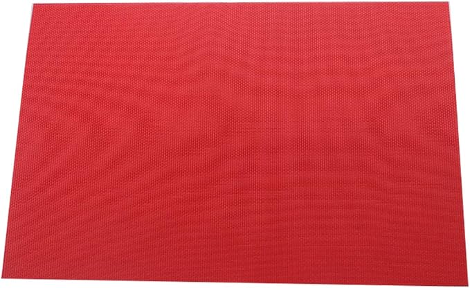 Gugrida Placemats Set of 6 Solid Red Placemat - Image 4
