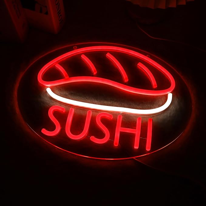 JFLLamp SUSHI Neon Signs for Wall Decor Neon Lights for Business Led Signs - Image 2