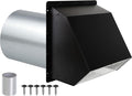 6 Inch Wall Vent Exhaust Vent Dryer Vent Cover Outside, Galvanized Steel by JYINCPED