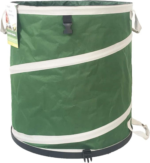 16-Gallon Collapsible Trash Can Hard-Shell Bottom Yard Garden Bag, Pop-Up Trash by TespherCreationsforYardWorkLawnsCarePatioGardenOutdoorActivitiesRVCampingTrips